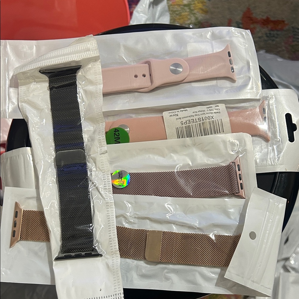 Apple Watch bands size 42-44mm brand new lot of 5